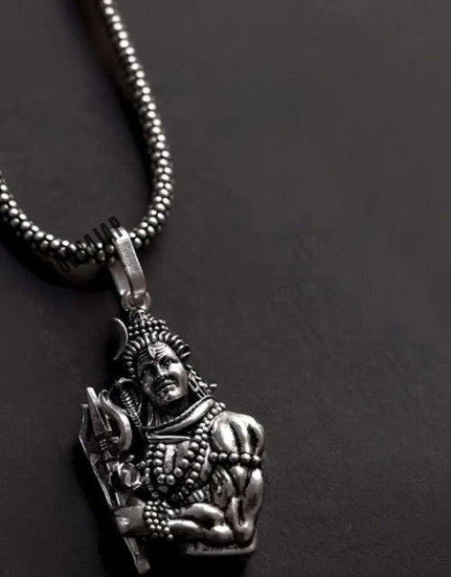 Shiv Mahadev Stainless Steel Pendant